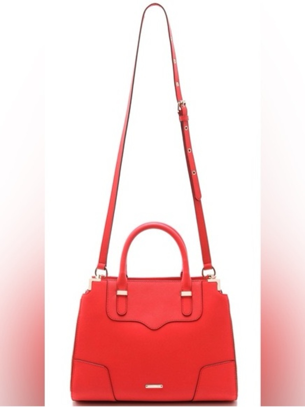 NEW Rebecca Minkoff Amorous Red Satchel Handbag